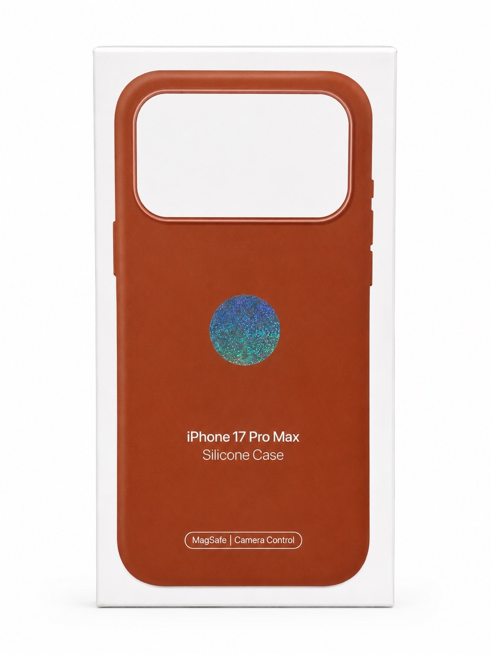 Apple iPhone 17 Pro Max Silicone Case - Rust Brown *Box is opened*